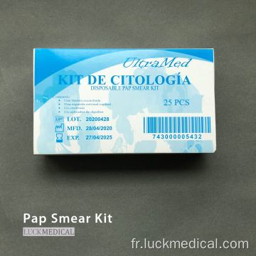 Kit de test de frottis Pap Gynecological Pap jetable jetable